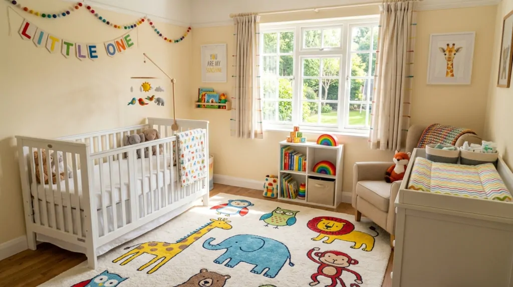 Como escolher tapete de quarto de bebê