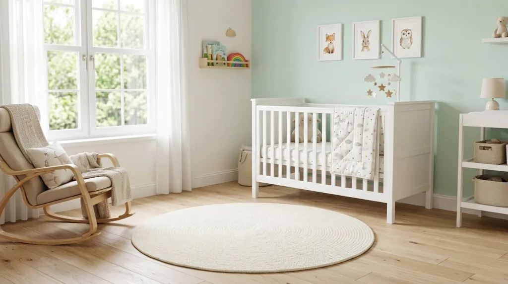 Como escolher tapete de quarto de bebê