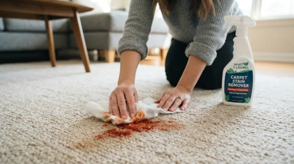 como tirar mancha de ketchup do tapete