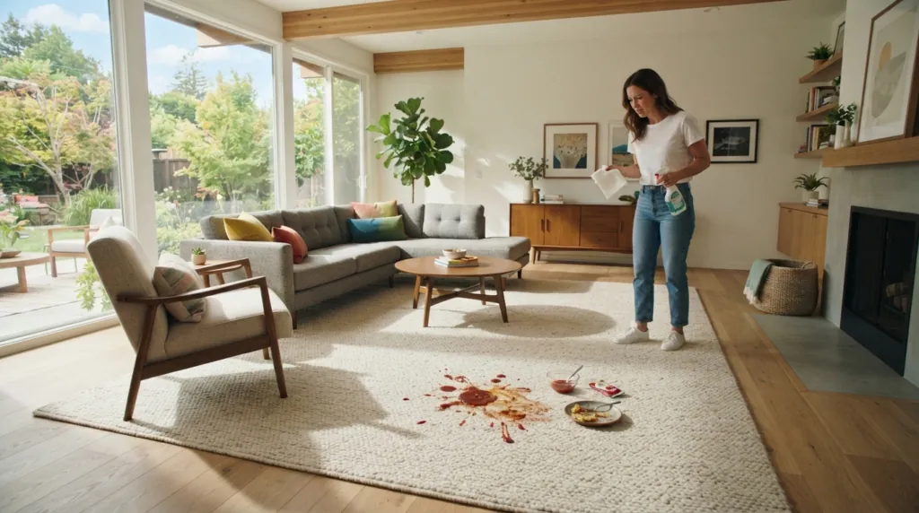 Como tirar mancha de Ketchup do tapete e do carpete