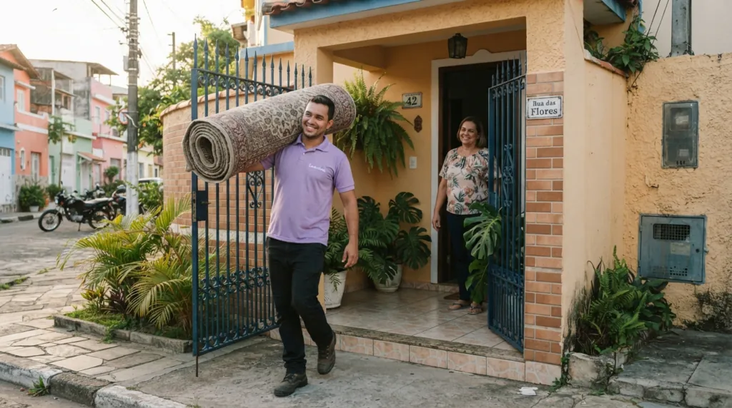 Lavanderia de tapetes e carpetes no bairro da Sé
